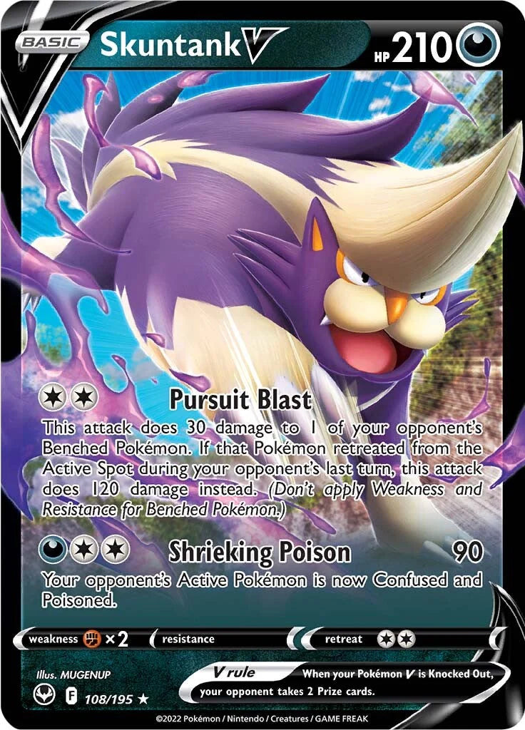 Skuntank V (108/195) Sword & Shield: Silver Tempest