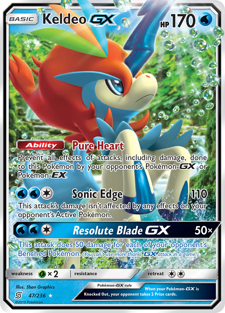 Keldeo GX (47/236) Sun & Moon: Unified Minds