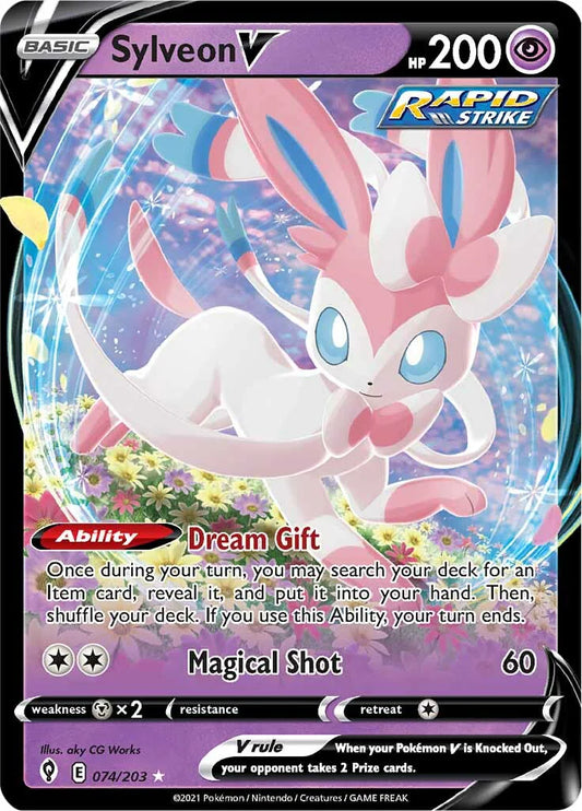 Sylveon V (074/203) Sword & Shield: Evolving Skies