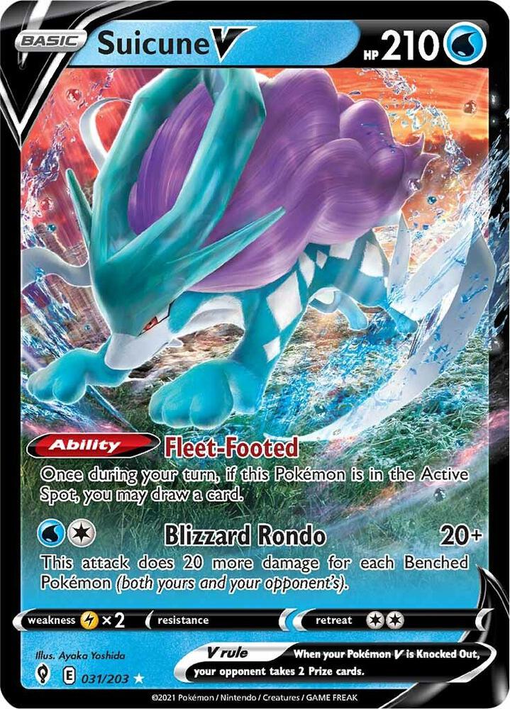 Suicune V (031/203) Sword & Shield: Evolving Skies