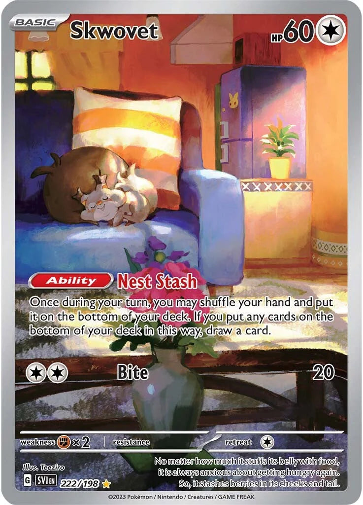 Skwovet (222/198) Scarlet & Violet: Base Set