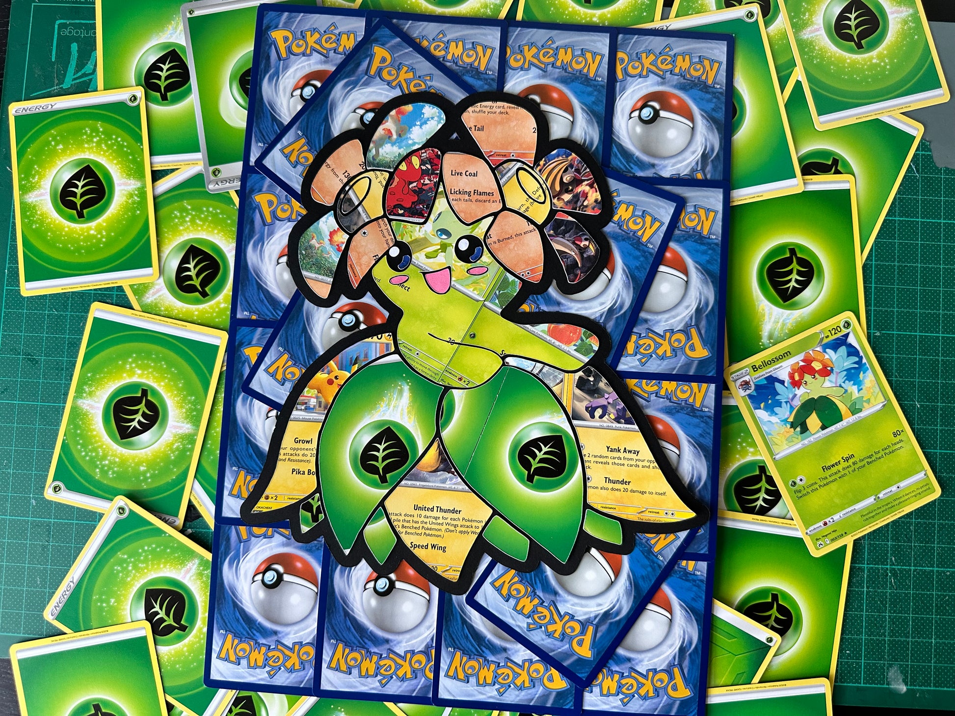 182 BELLOSSOM Pokmon Card Cut Art Runic Cards 182 BELLOSSOM Pokmon Card Cut Art Runic Cards