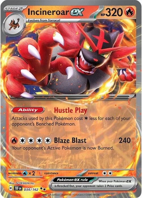 Inceneroar ex (034/162) Scarlet & Violet: Temporal Forces