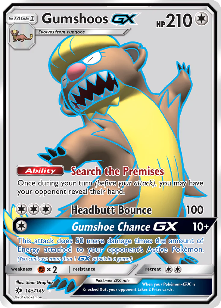 Gumshoos GX (145/149) Sun & Moon: Base Set