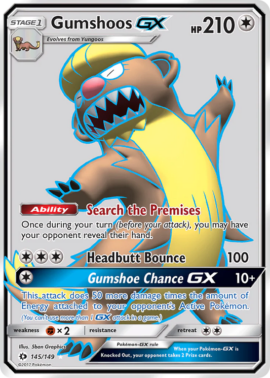 Gumshoos GX (145/149) Sun & Moon: Base Set