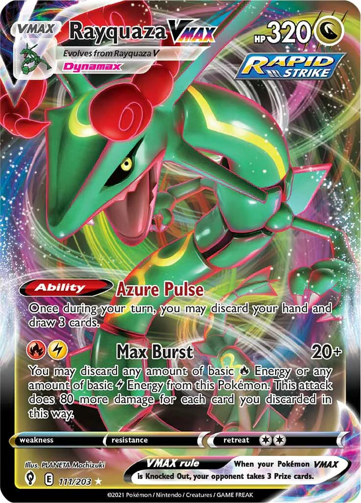 Rayquaza VMAX (111/203) Sword & Shield: Evolving Skies