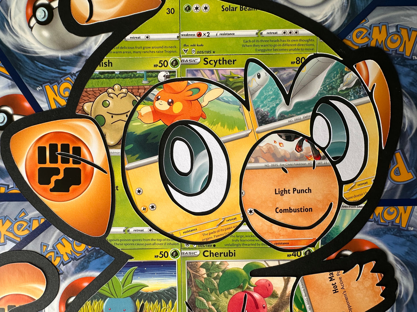 #810 GROOKEY Pokémon Card Cut Art