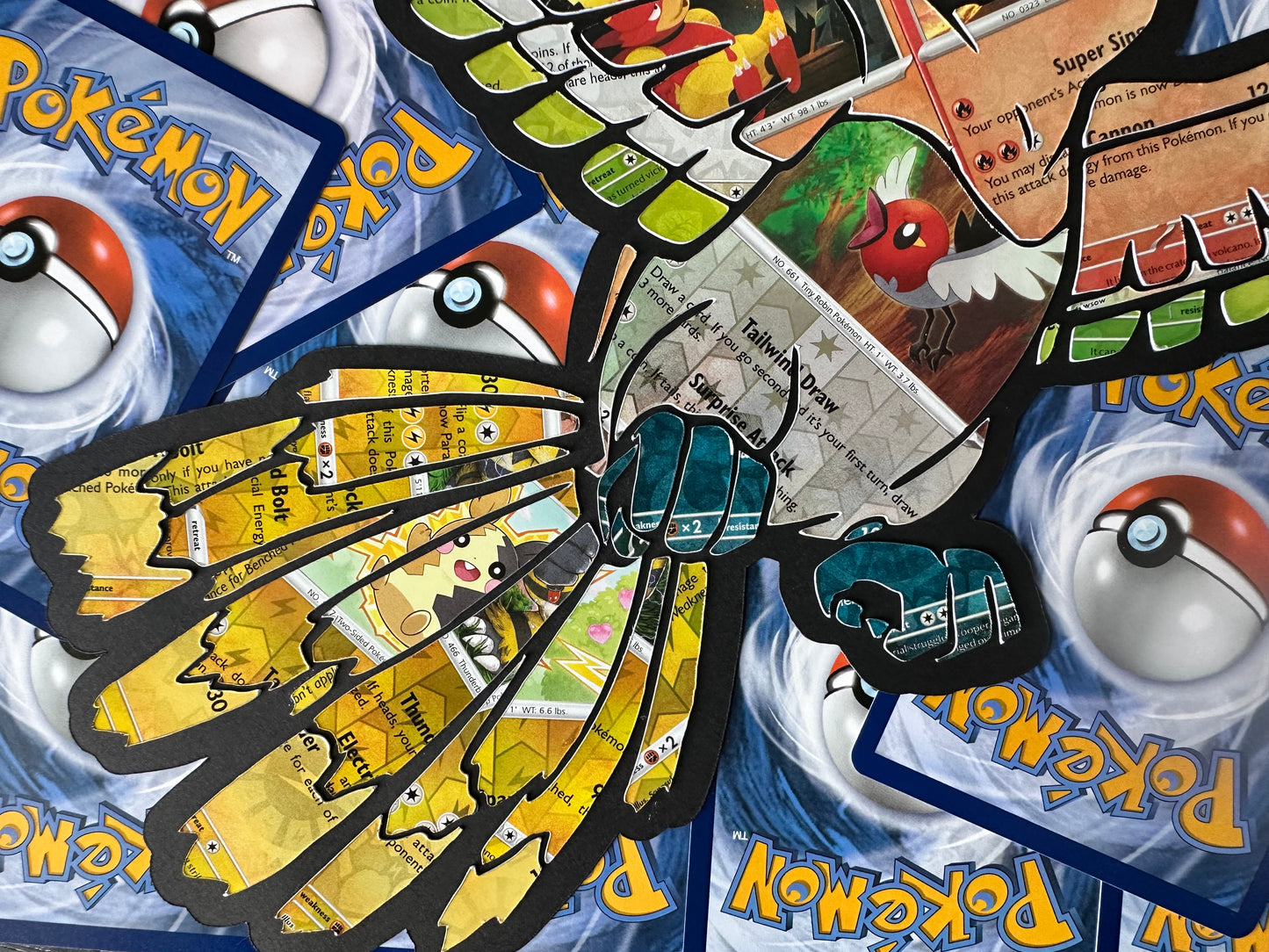 #250 Ho-Oh Pokémon Holographic Card Cut Art