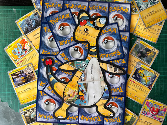 #181 AMPHAROS Pokémon Card Cut Art