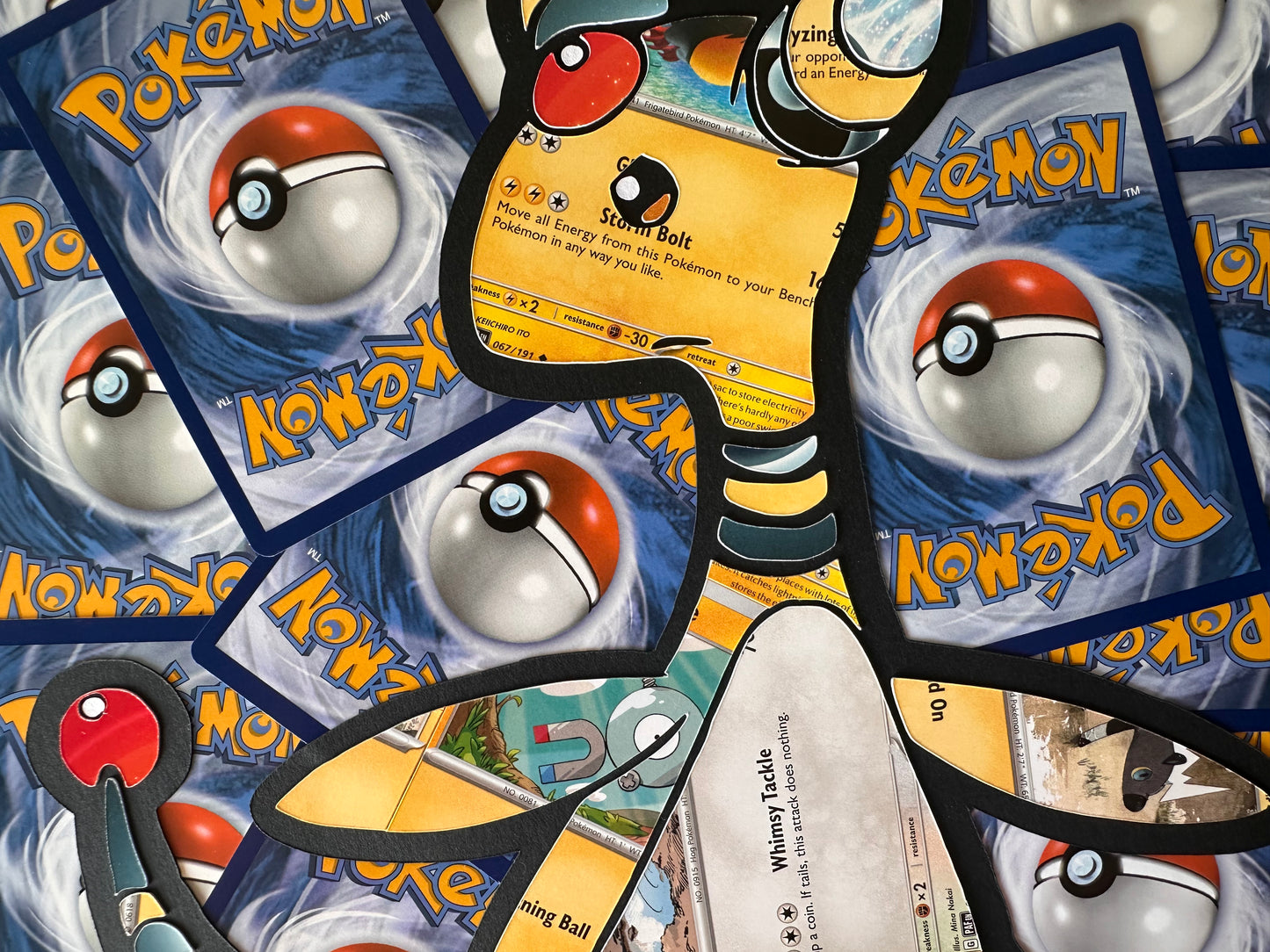 #181 AMPHAROS Pokémon Card Cut Art