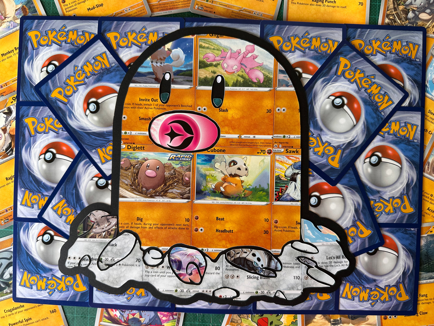 #050 DIGLETT Pokémon Card Cut Art