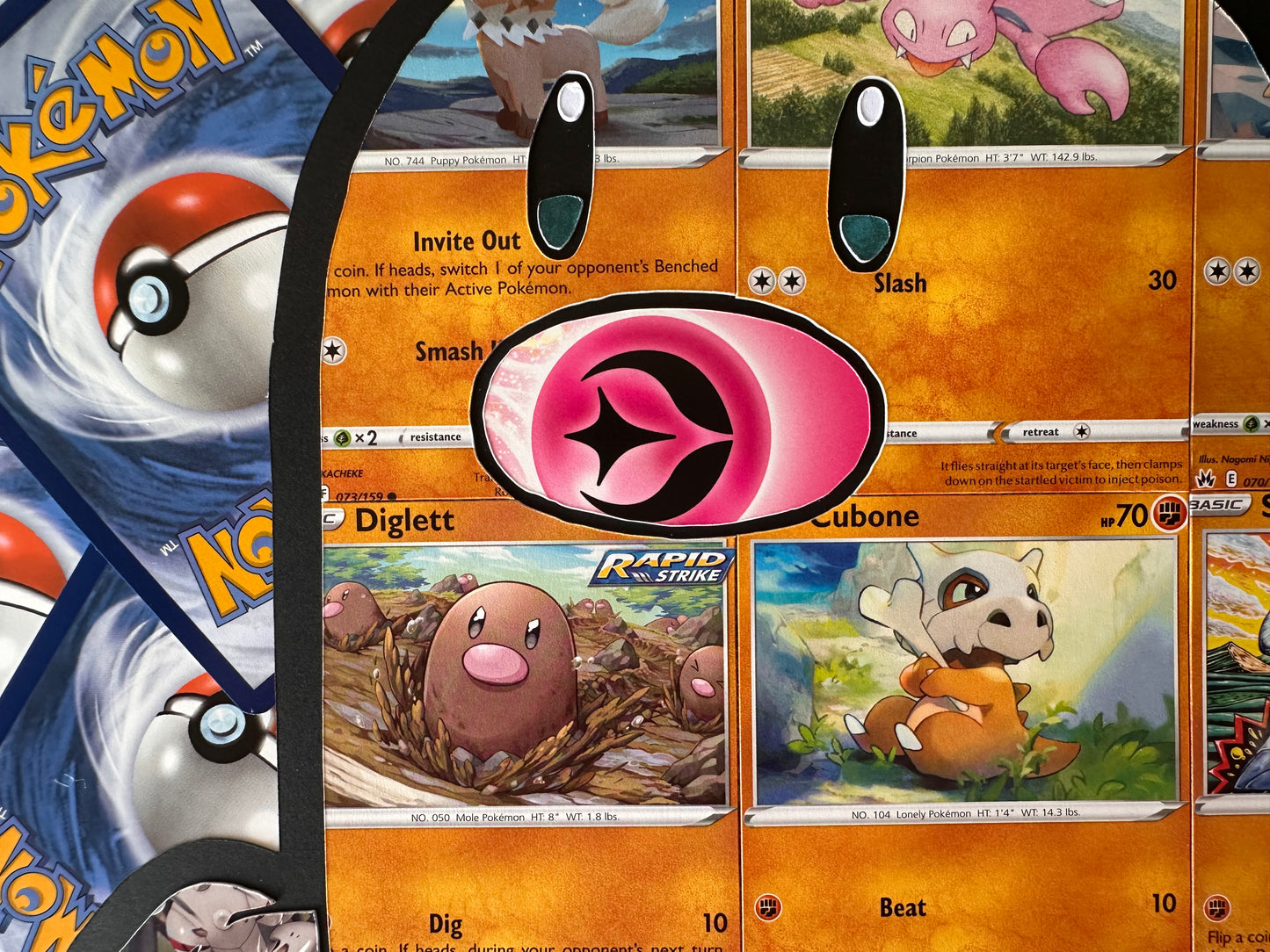 #050 DIGLETT Pokémon Card Cut Art