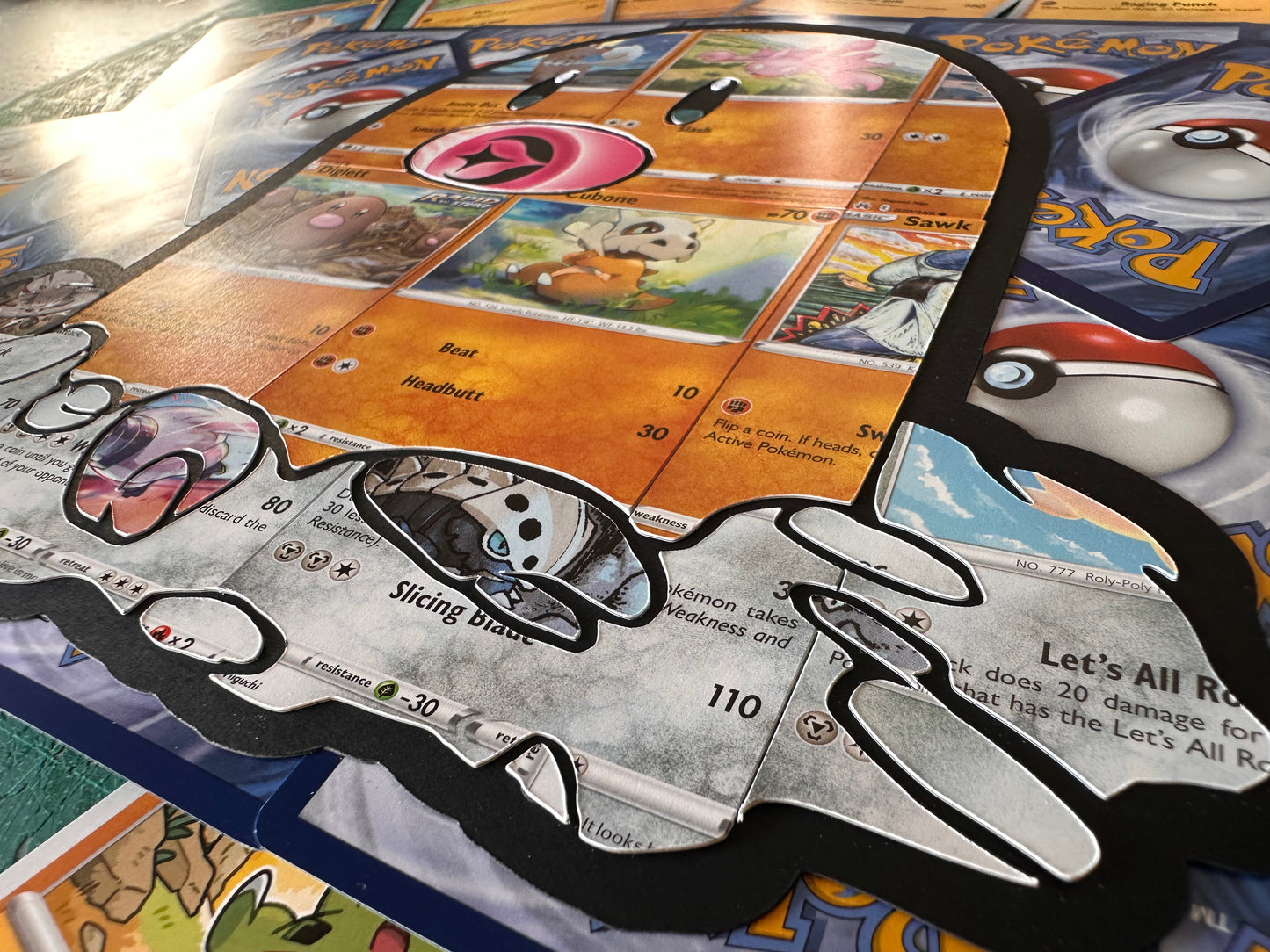 #050 DIGLETT Pokémon Card Cut Art