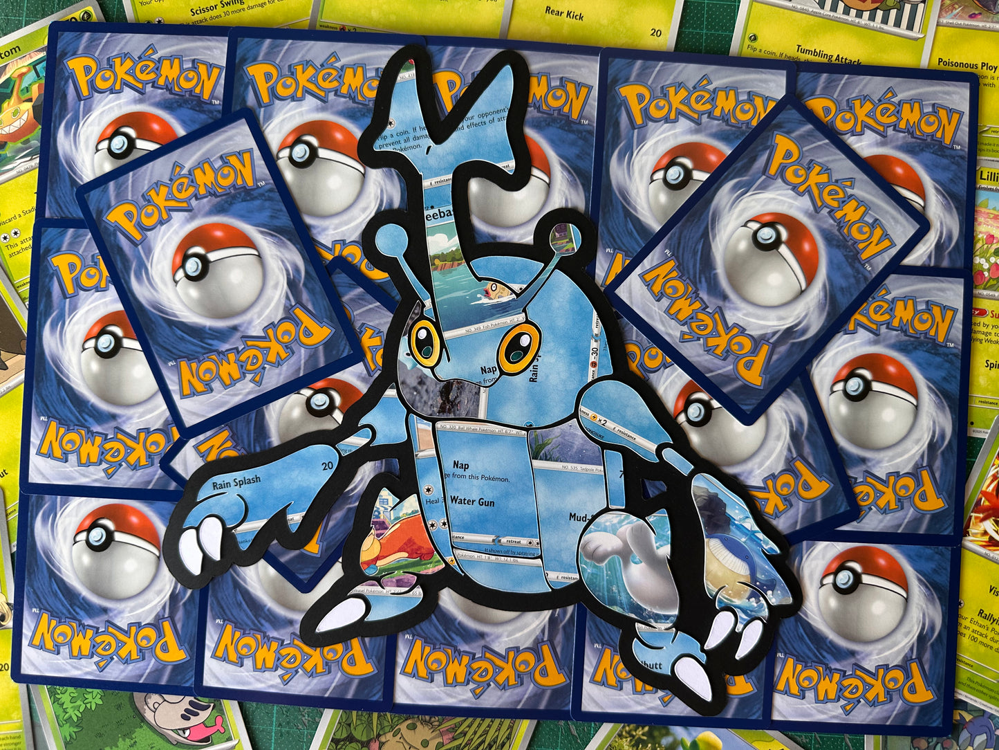 #214 HERACROSS Pokémon Card Cut Art