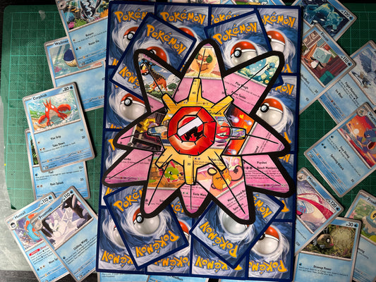 #121 STARMIE Pokémon Card Cut Art