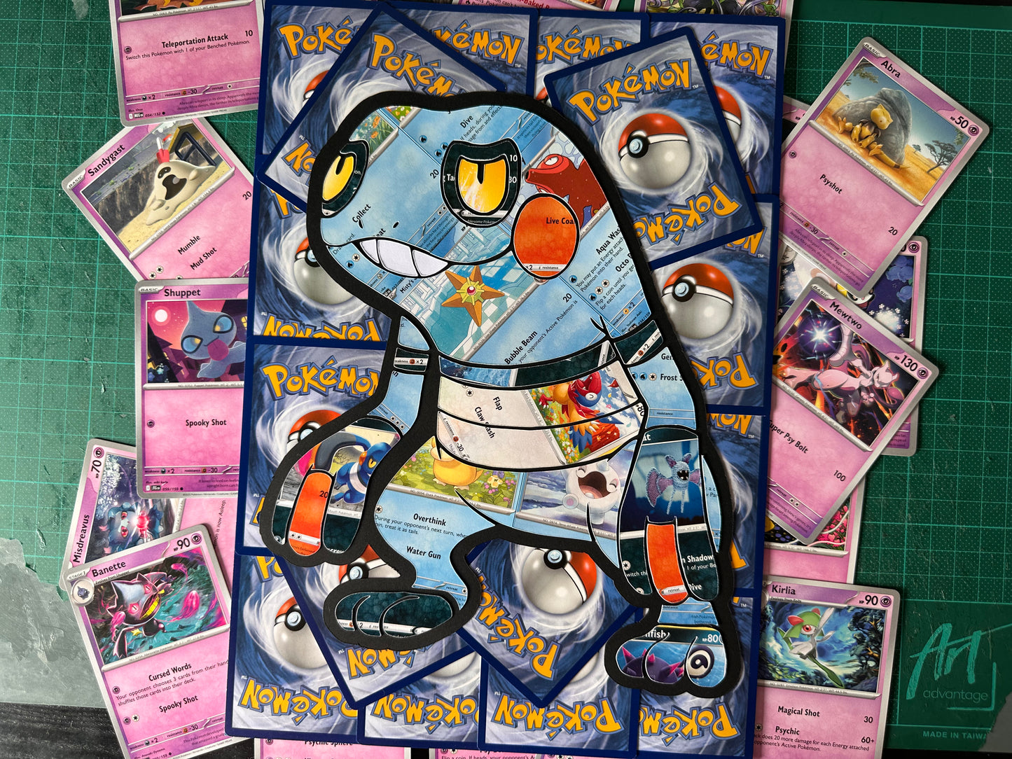 #453 CROAGUNK Pokémon Card Cut Art
