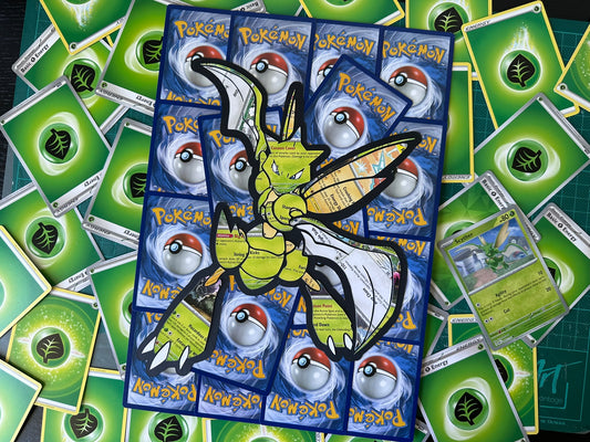 #123 SCYTHER Pokémon Card Cut Art