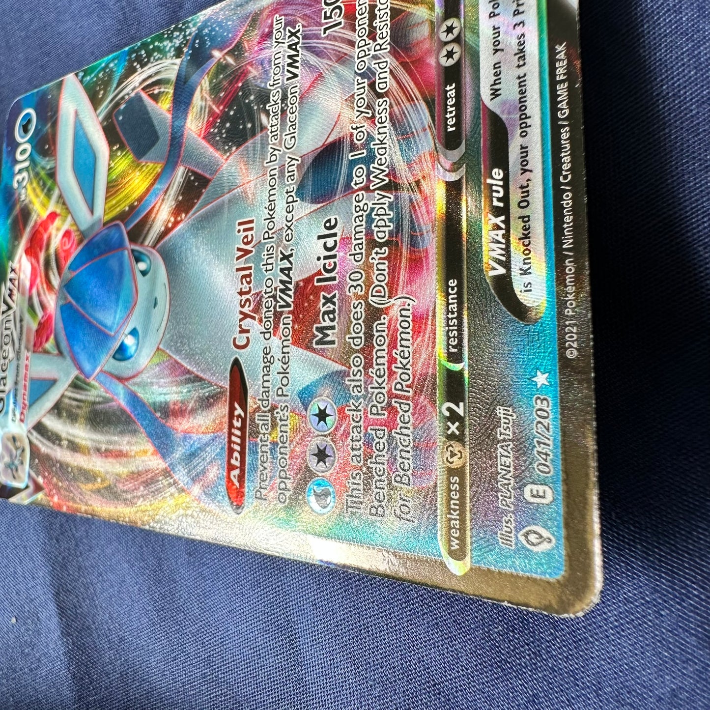 Glaceon VMAX (041/203) Sword & Shield: Evolving Skies