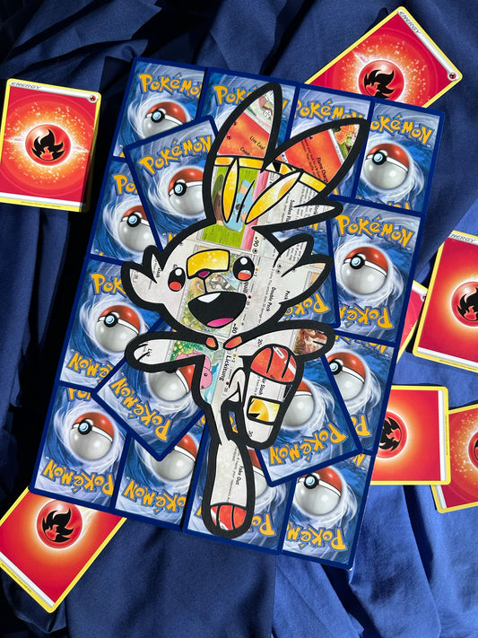 #813 SCORBUNNY Pokémon Card Cut Art