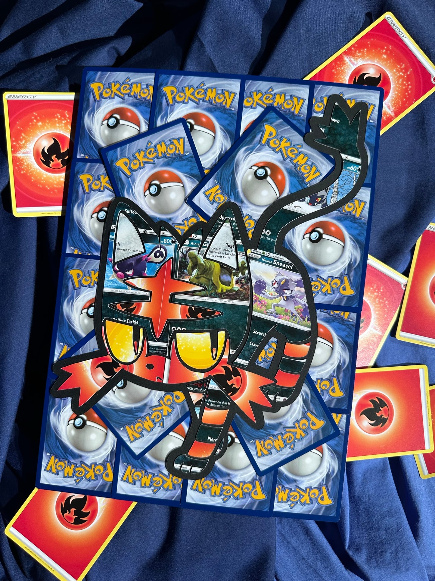 #725 LITTEN Pokémon Card Cut Art