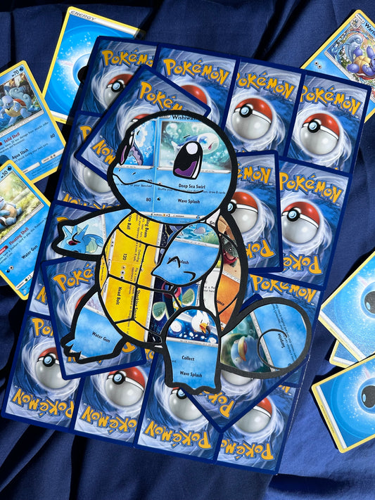 #007 SQUIRTLE Pokémon Card Cut Art