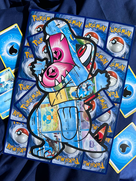 #158 TOTODILE Pokémon Card Cut Art