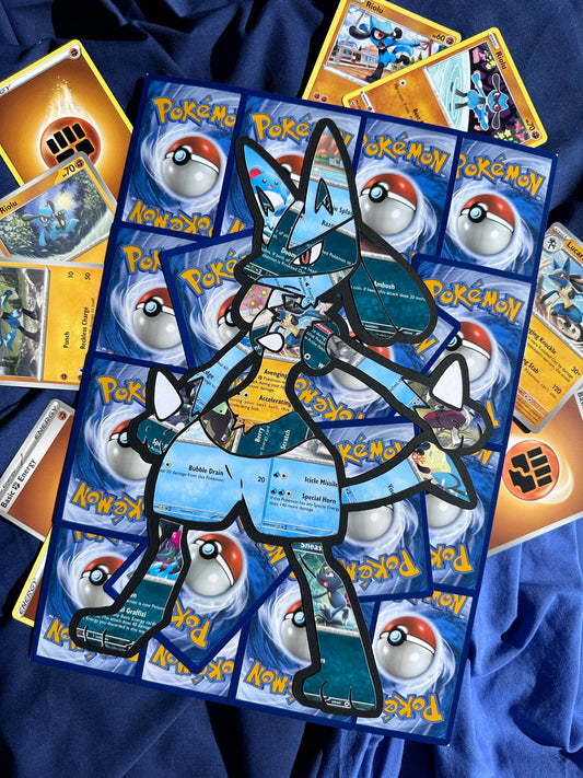 #448 LUCARIO Pokémon Card Cut Art