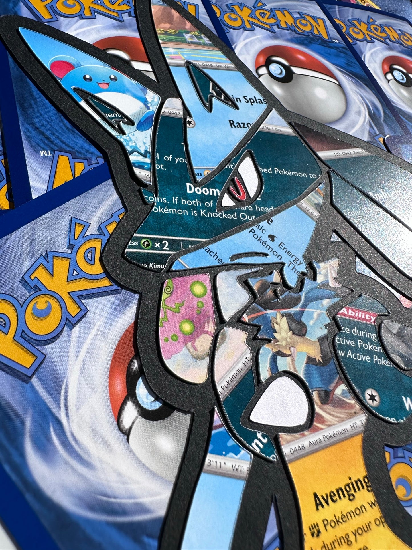 #448 LUCARIO Pokémon Card Cut Art