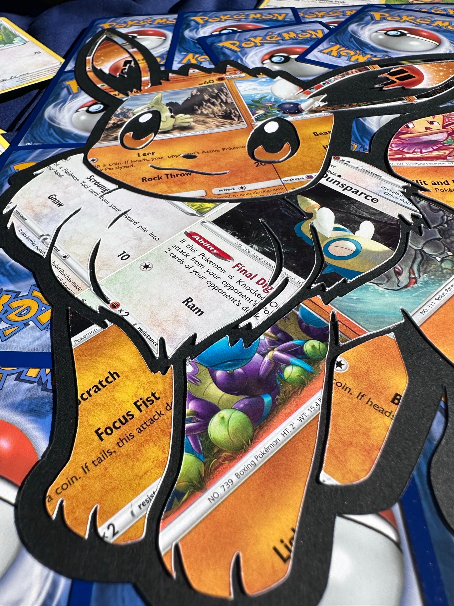 #133 EEVEE Pokémon Card Cut Art