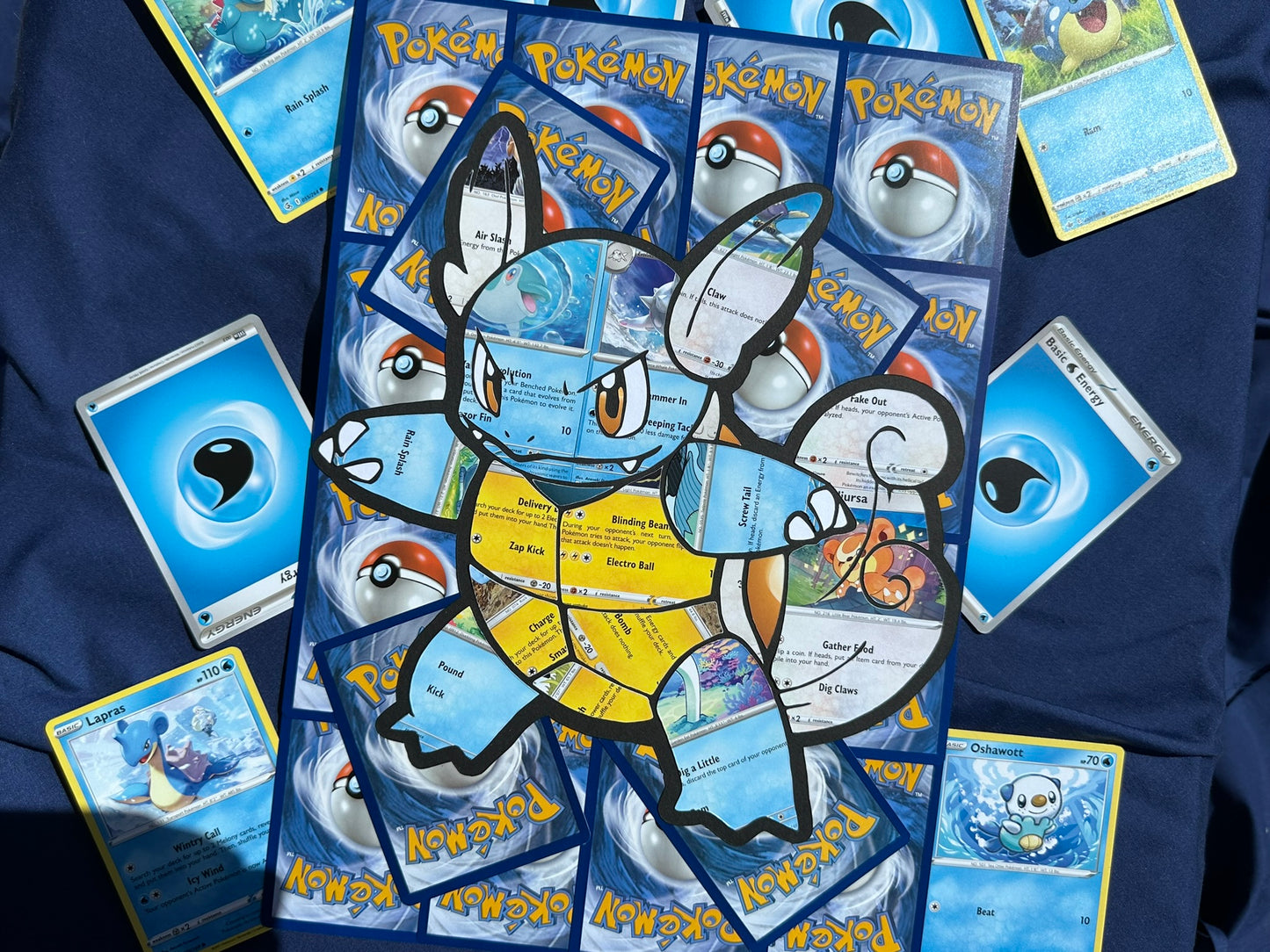 #008 WARTORTLE Pokémon Card Cut Art