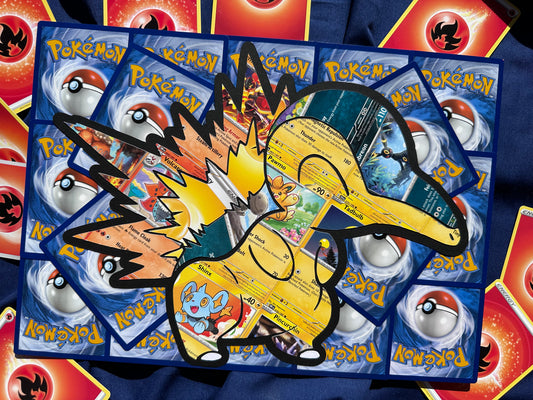 #155 CYNDAQUIL Pokémon Card Cut Art