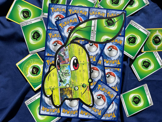 #152 CHIKORITA Pokémon Card Cut Art