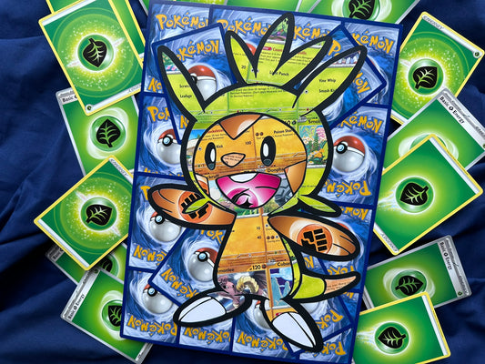 #650 CHESPIN Pokémon Card Cut Art