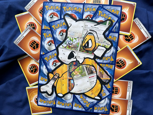 #104 CUBONE Pokémon Card Cut Art