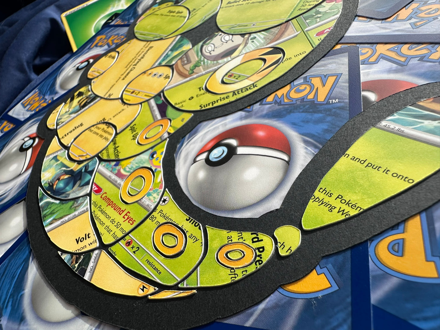 #010 CATERPIE Pokémon Card Cut Art