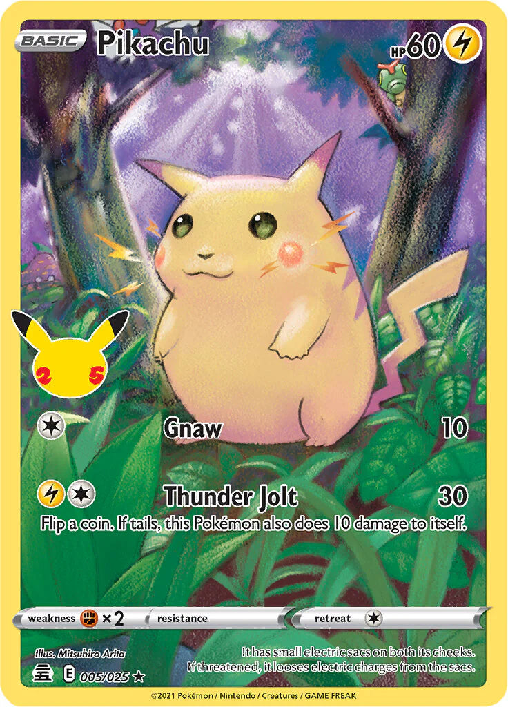 Pikachu (005/025) Celebrations: 25th Anniversary