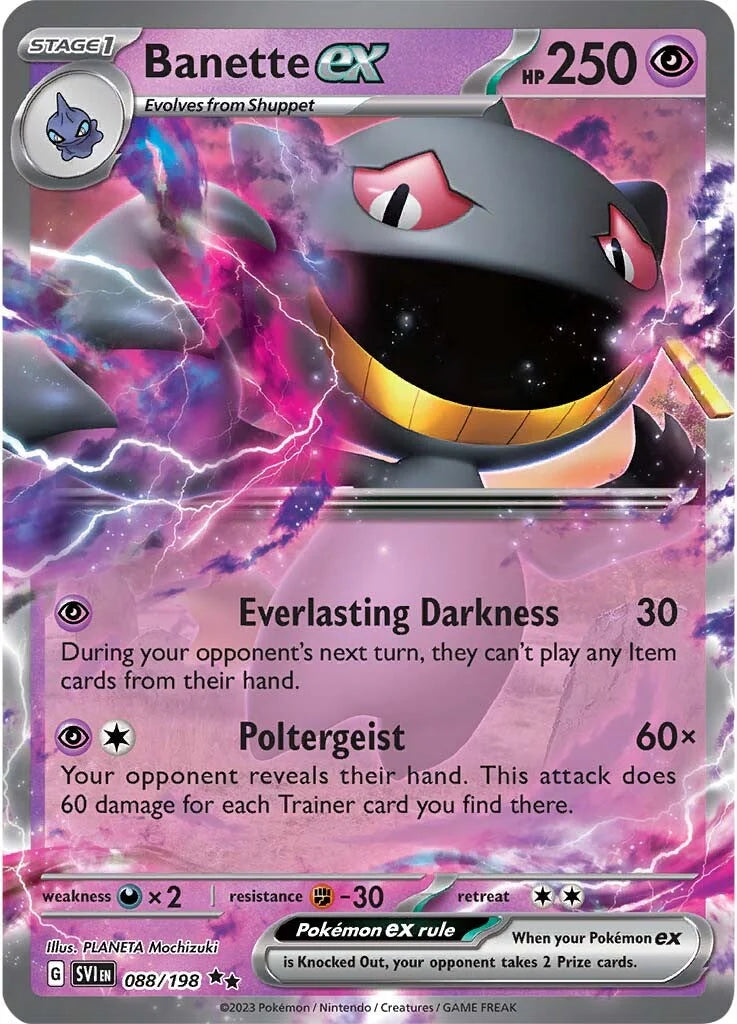 Banette ex (088/198) Scarlet & Violet: Base Set