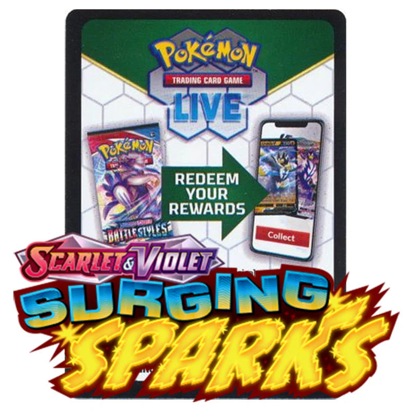 Pokemon TCG Live Codes x 10: Scarlet & Violet - Surging Sparks
